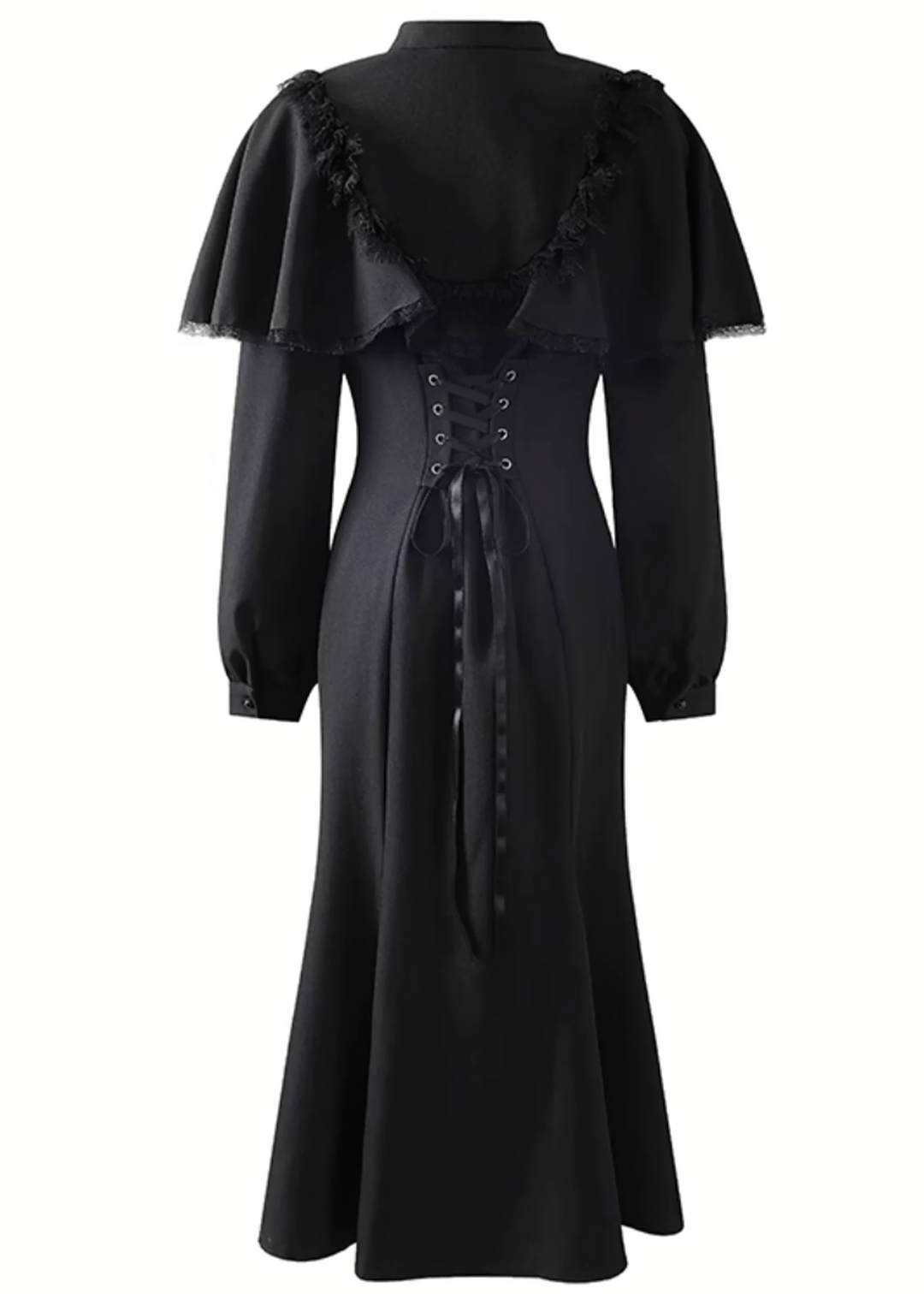 GOTHIC CAPE MERMAID DRESS / LG1603