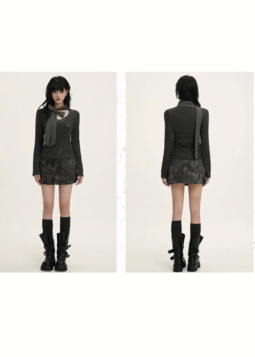 Rib Cardigan Set Tops / LG1387