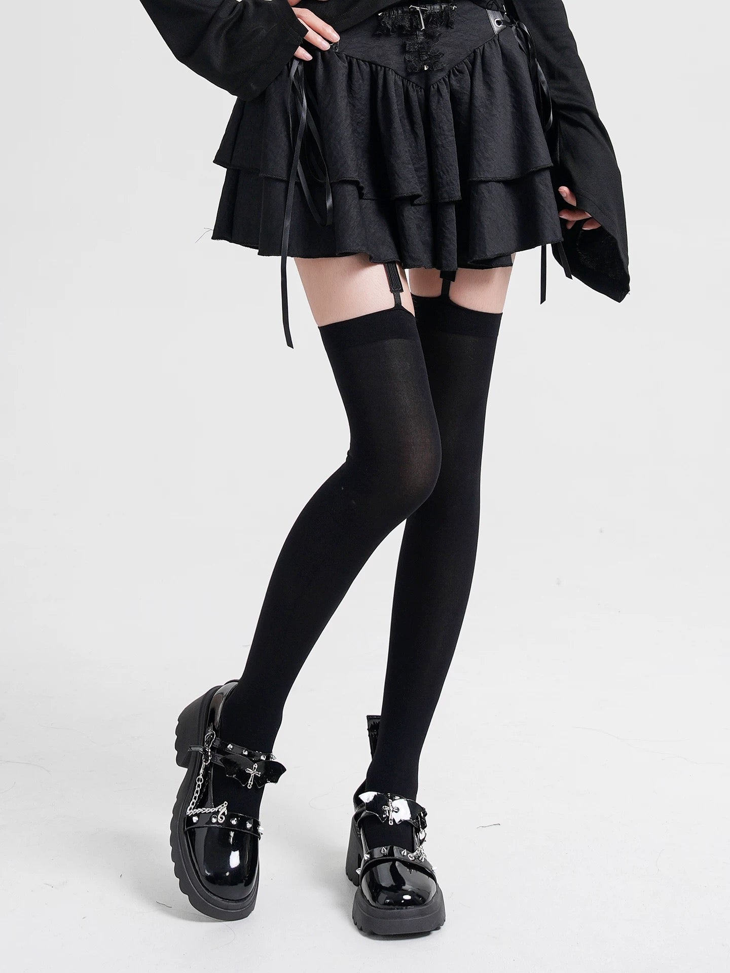 GOTHIC CROSS GARTER STOCKINGS / A1151 – EU4RIA