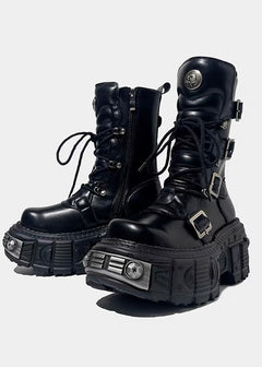HEAVY SOLE MULTI BELT BOOTS / V1165