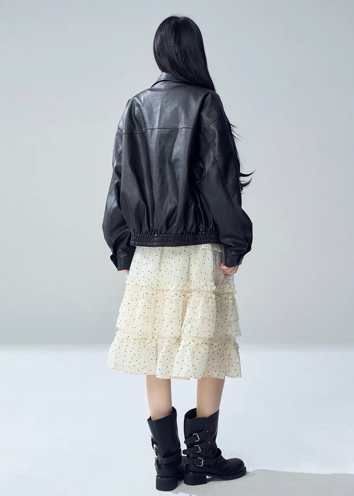 OVERSIZED FAUX LEATHER JACKET / LG1720