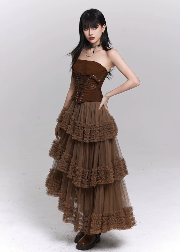 Fishbone Strapless Corset Top / LG1509