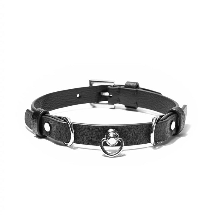 punk rock hanging ring choker / a1101