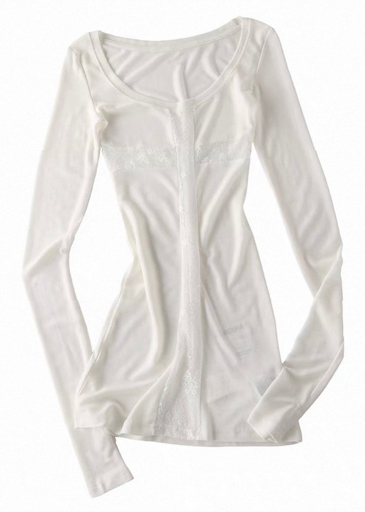 LACE CROSS SEE-THROUGH MINI  / LG1583