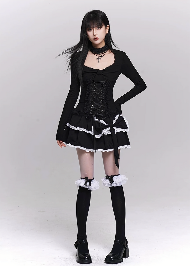 NOCTURNE CHOKER LACE TOP / LG1494