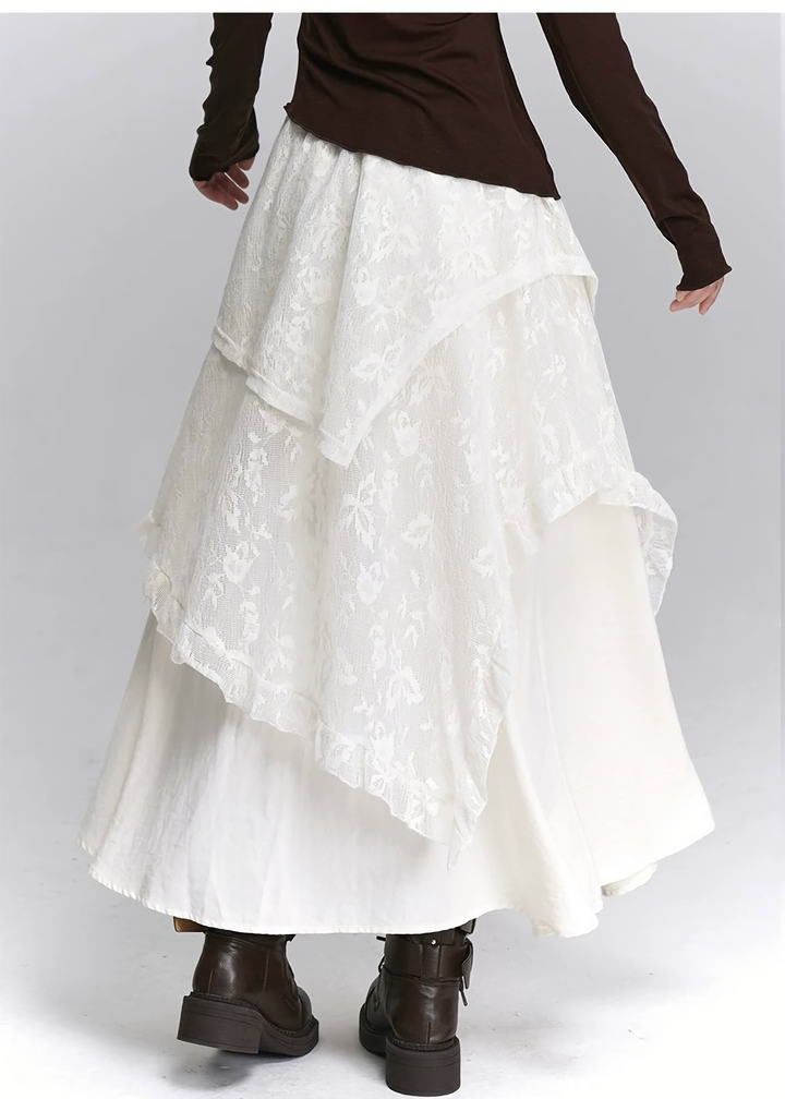 TWILIGHT LACE LAYERED SKIRT / LG1438