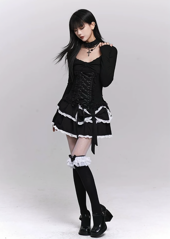 NOCTURNE CHOKER LACE TOP / LG1494