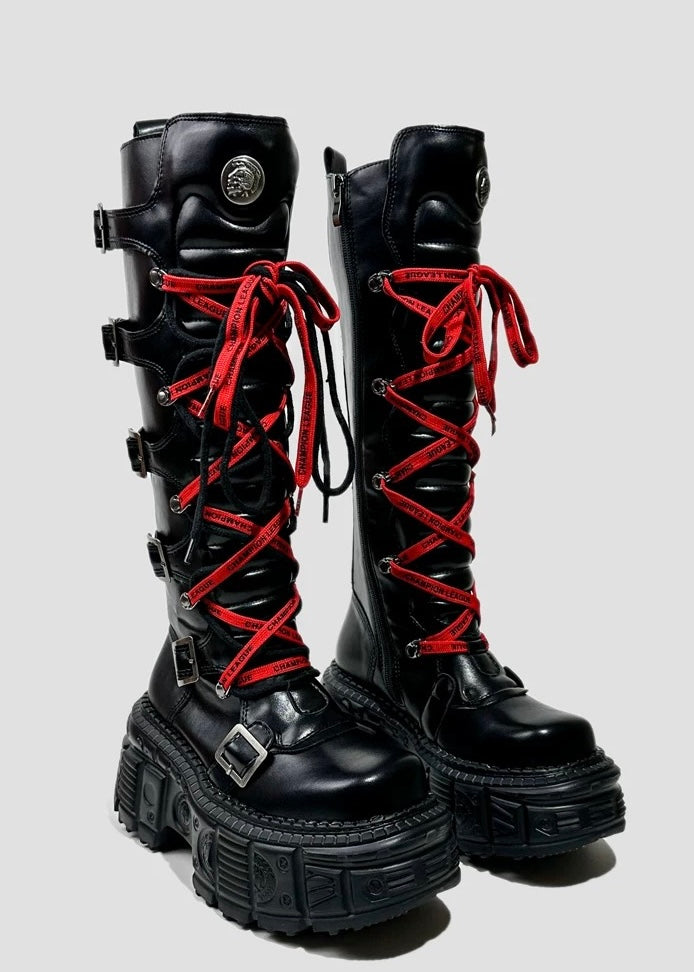 heavy metal long boots / v1113