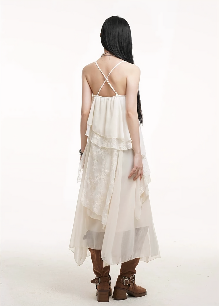 Tiered long dress / lg1261 