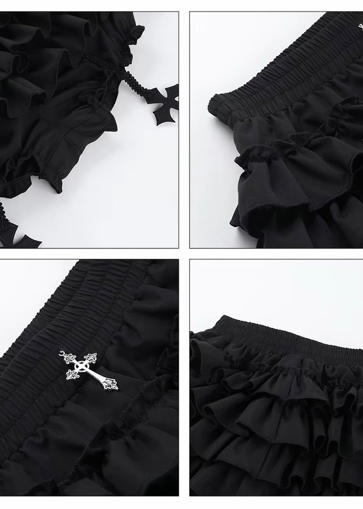 GOTHIC CROSS FRILL COORDINATE / LG1663