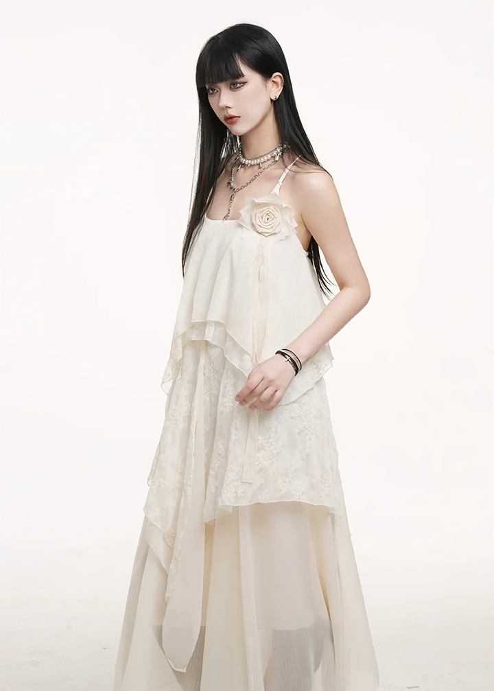 Tiered long dress / lg1261 
