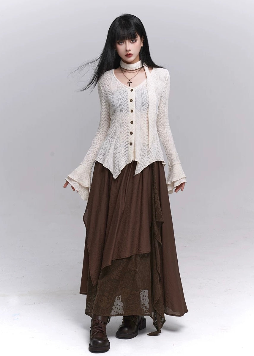 Gothic Sheer Knit cardigan / lg1348_e4r