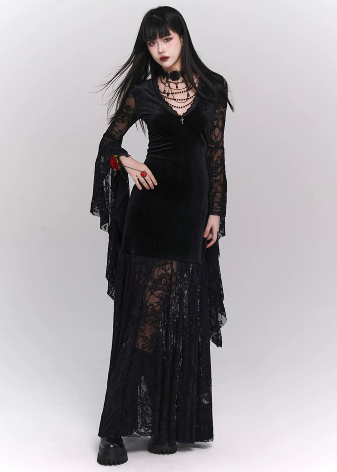 gothic retro velvet dress / LG1209