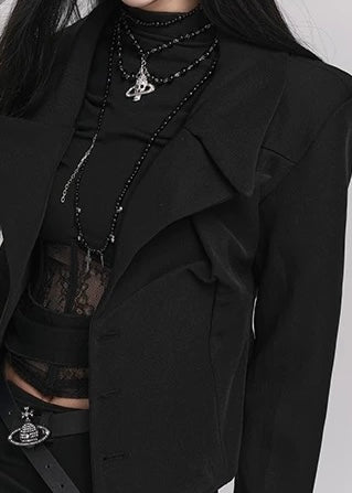 【당일 배송】Black Short Jacket / LG1144