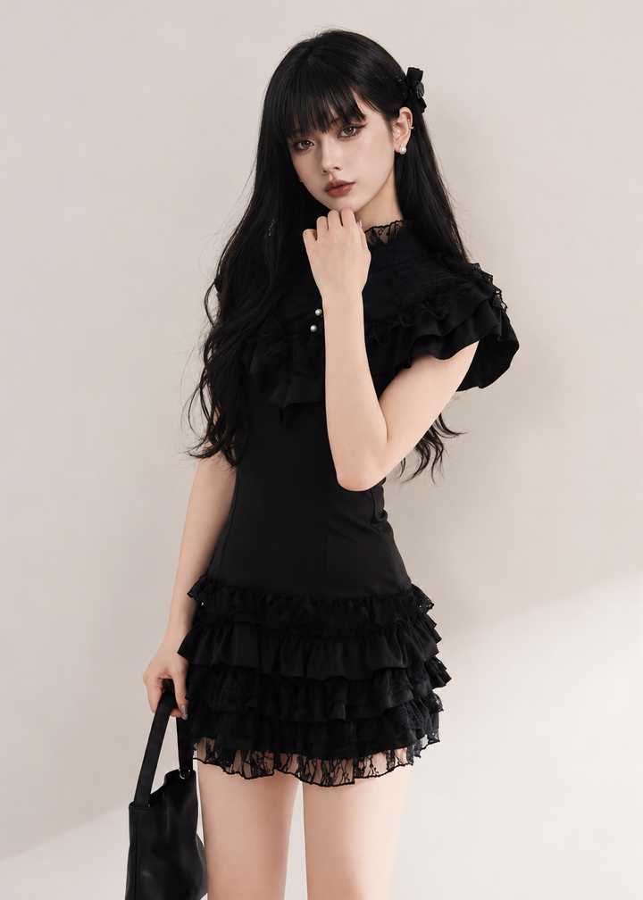 GOTHIC FRILL LACE SETUP / LG1644