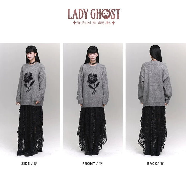 [Same-day delivery] dark girly-rose sweater / LG1153 