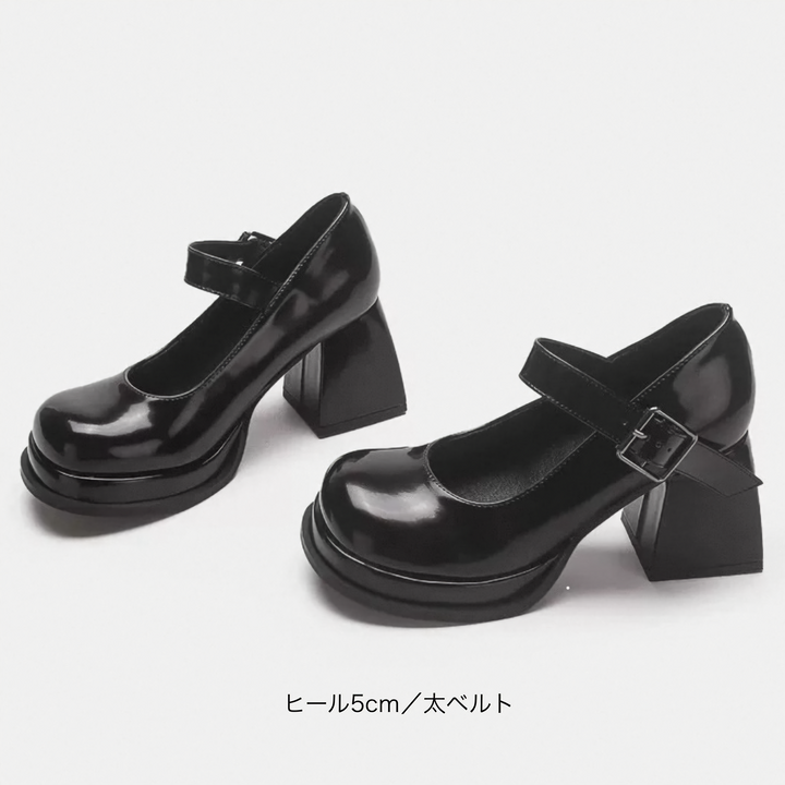 Gothic Mary Jane Pumps / V1161