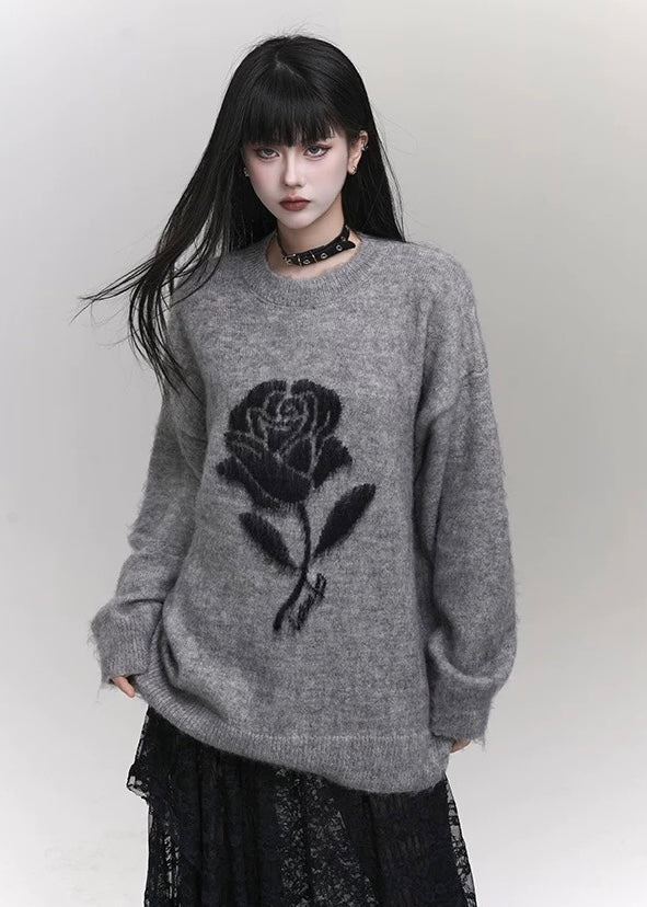 dark girly-rose sweater / LG1153