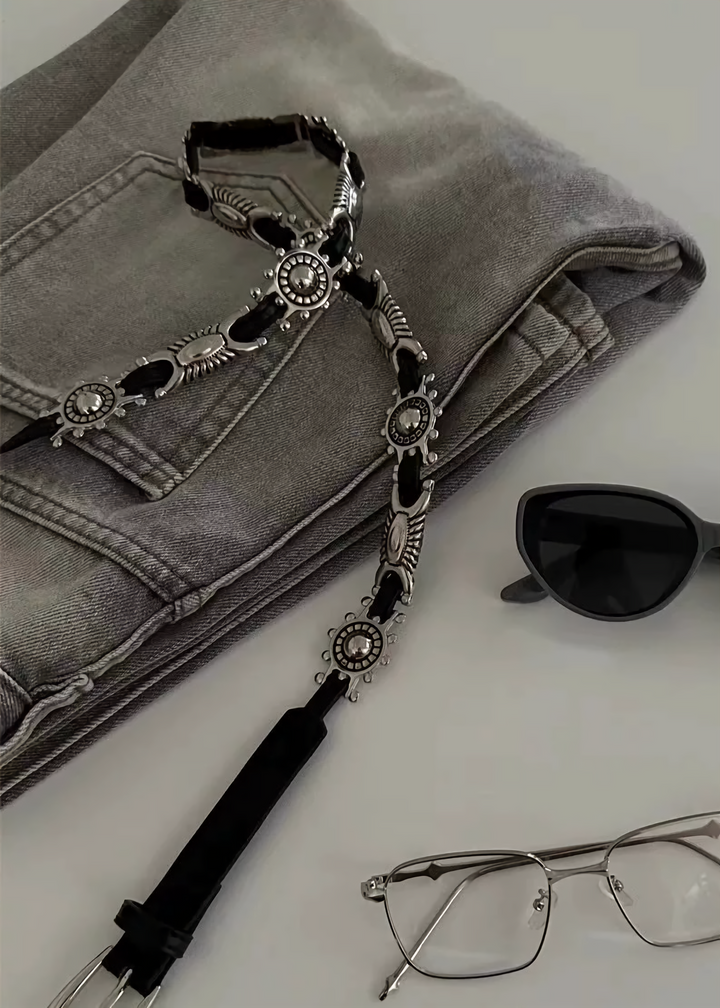 BOHEMIAN METAL BUCKLE BELT / A1136