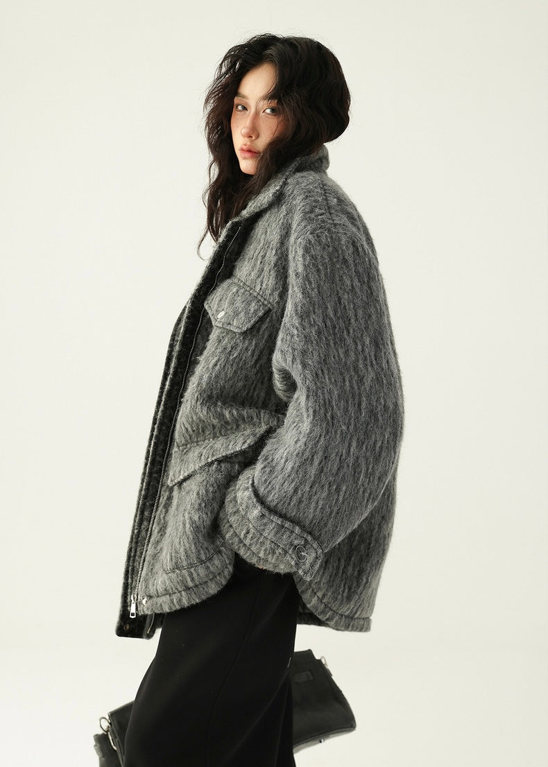 wool padded coat padded jacket / AS1170