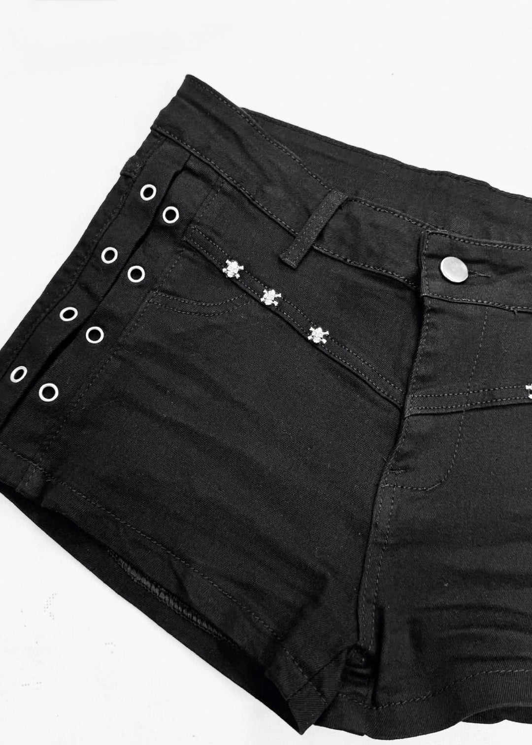 BLACK GOTHIC SHORT PANTS / LG1608