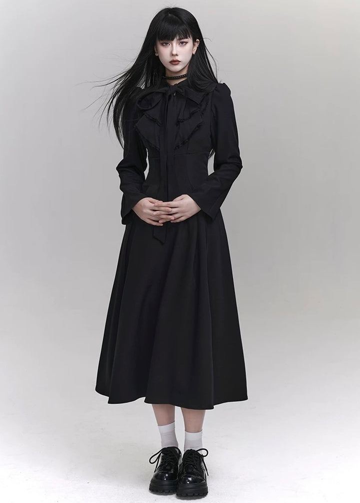 [Same day delivery] dark girly long dress / LG1176 