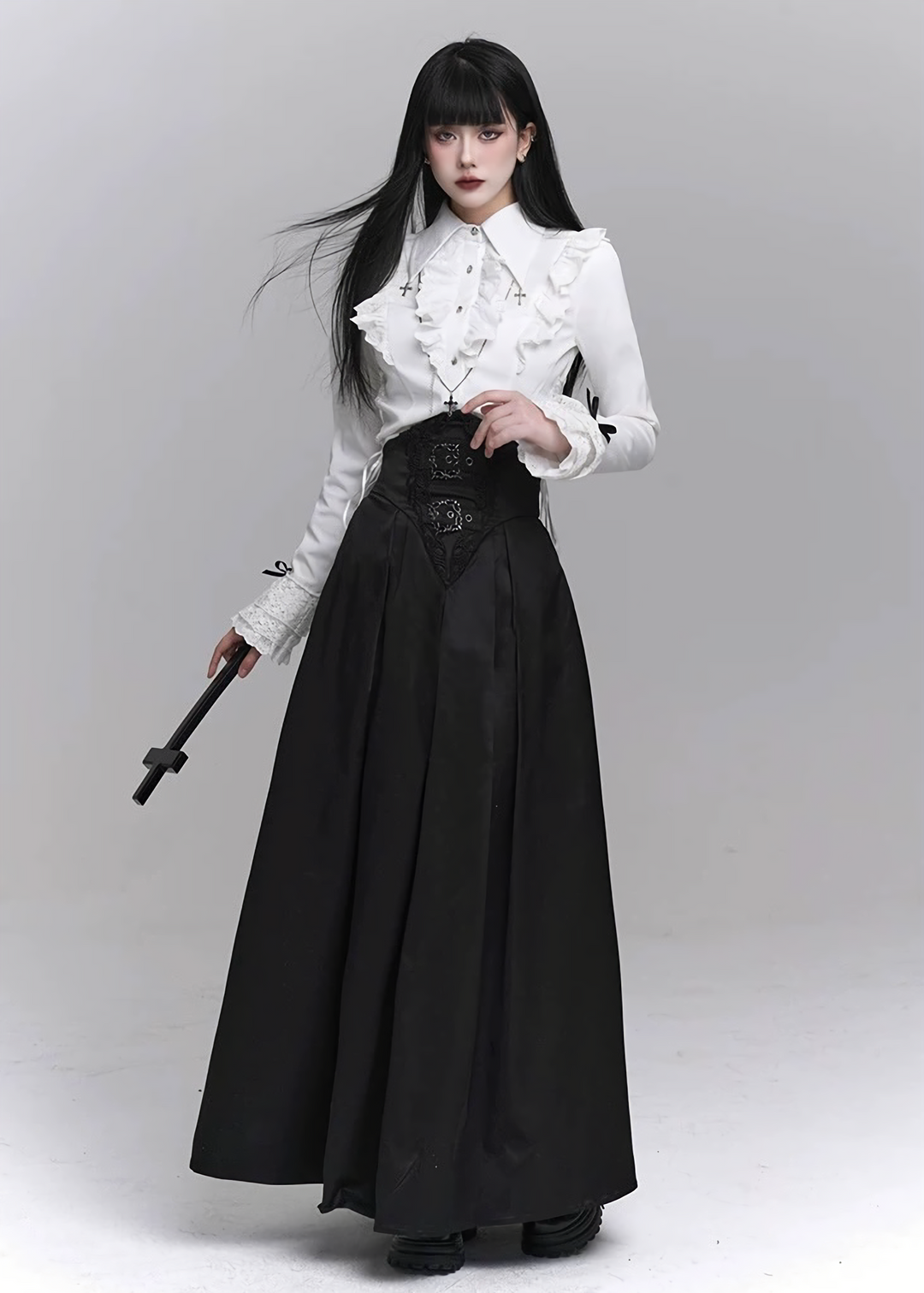 Classic Gothic Long Skirt Set
