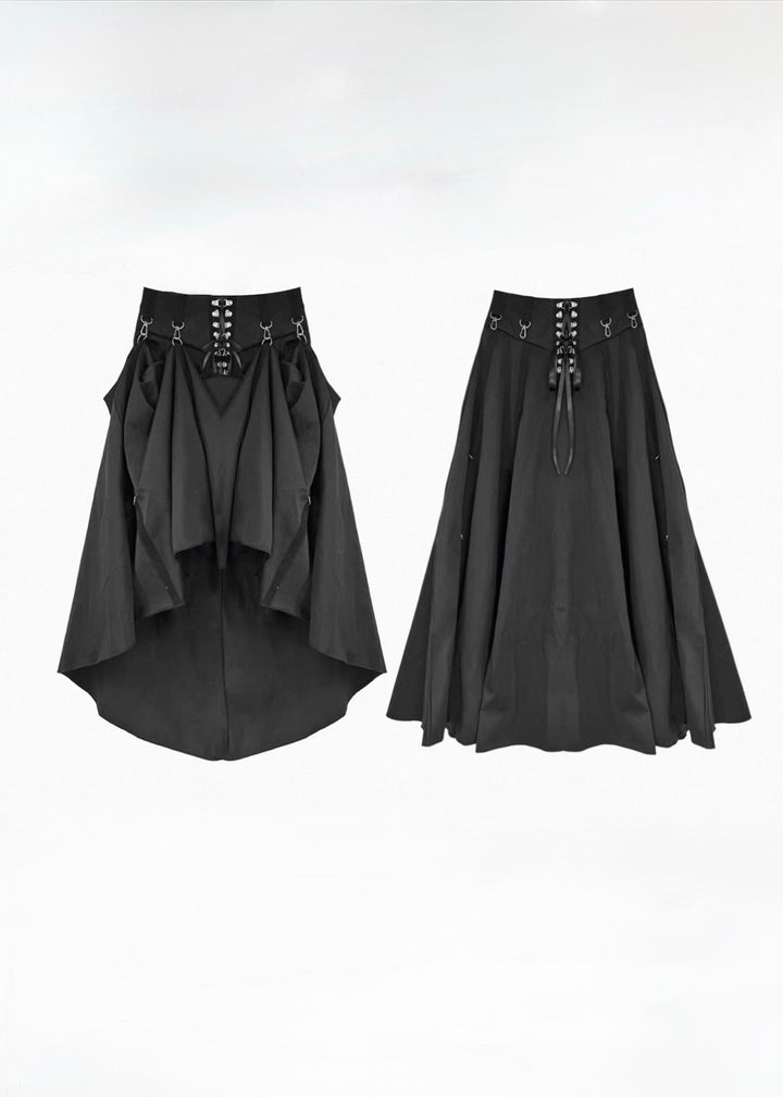 DRAPE HIGH WAIST SKIRT / LG1578