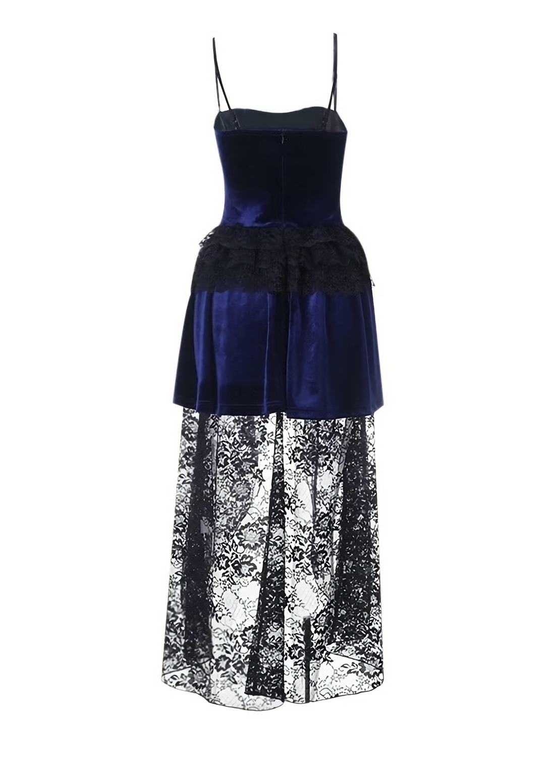 NIGHT ROSE LACE CARDIGAN & VELVET SHADOW GOTHIC DRESS / LG1407