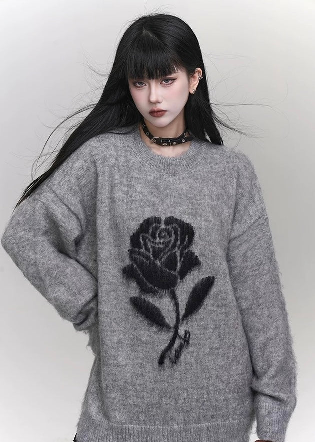 [Same-day delivery] dark girly-rose sweater / LG1153 