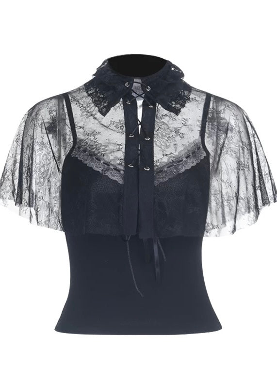 LACE GOTHIC LAYERED TOPS / LG1607
