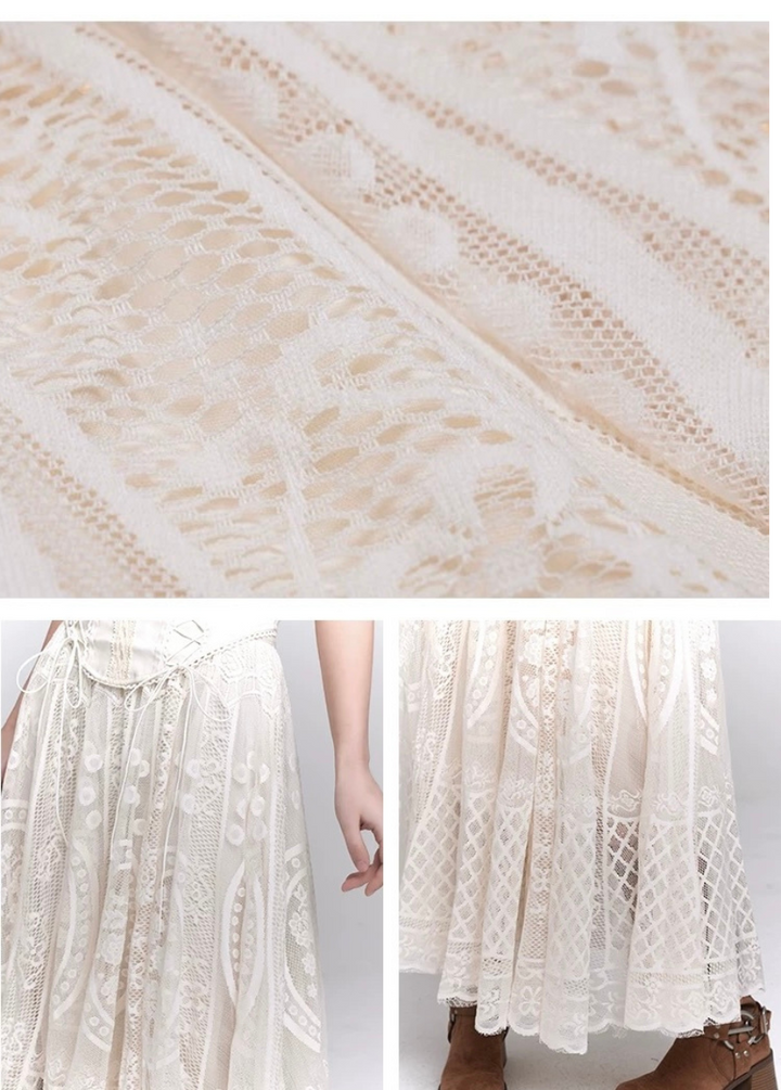 corset top &amp;amp; lace flare skirt / LG1236