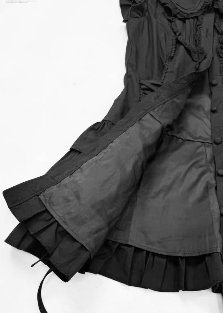 GOTHIC FRILL TIERED DRESS / LG1614