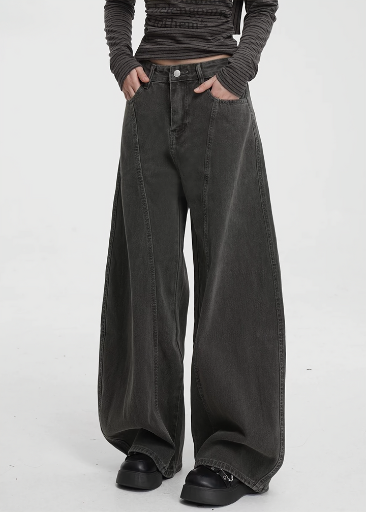 WIDE BARREL DENIM PANTS / LG1448