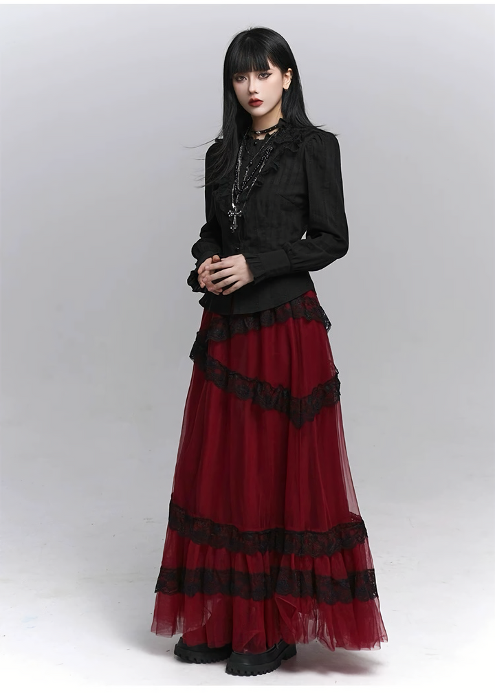 Gothic Frill Classic Shirt / lg1355_e4r
