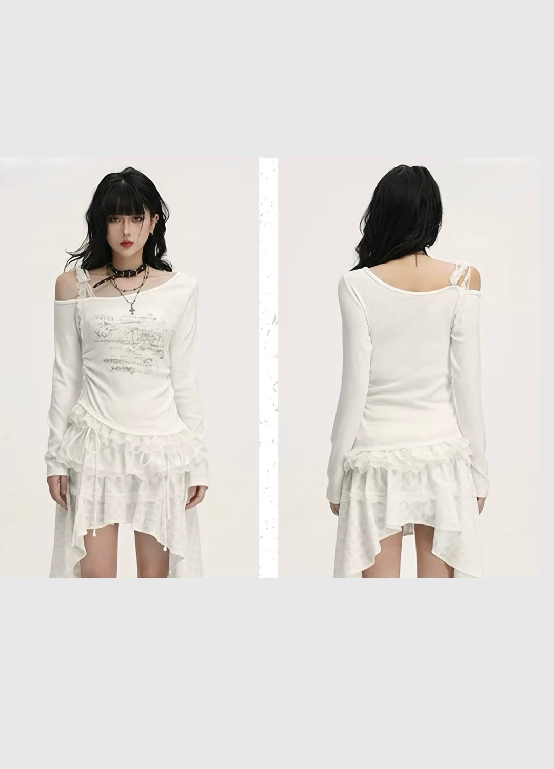 Romantic Lace Shoulder Top / LG1427