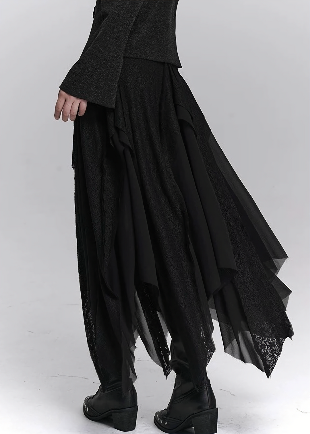 Asym Drape Layer Skirt / LG1434