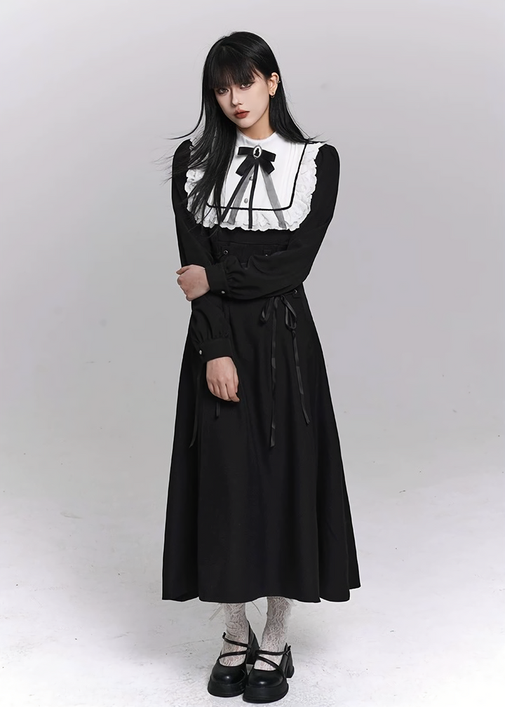GOTHIC MAID LONG DRESS / LG1485