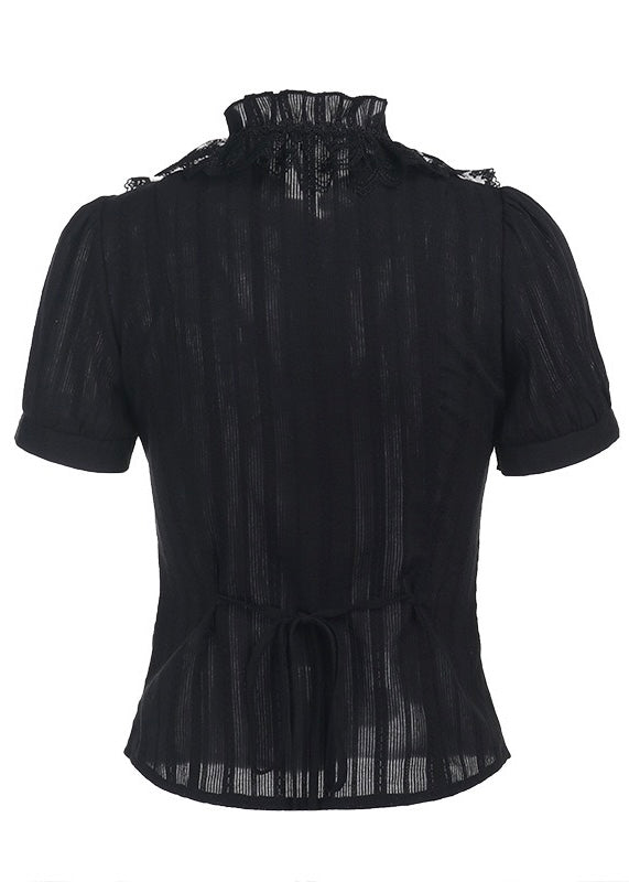 Celestial Cross Ribbon Blouse / LG1275_e4r