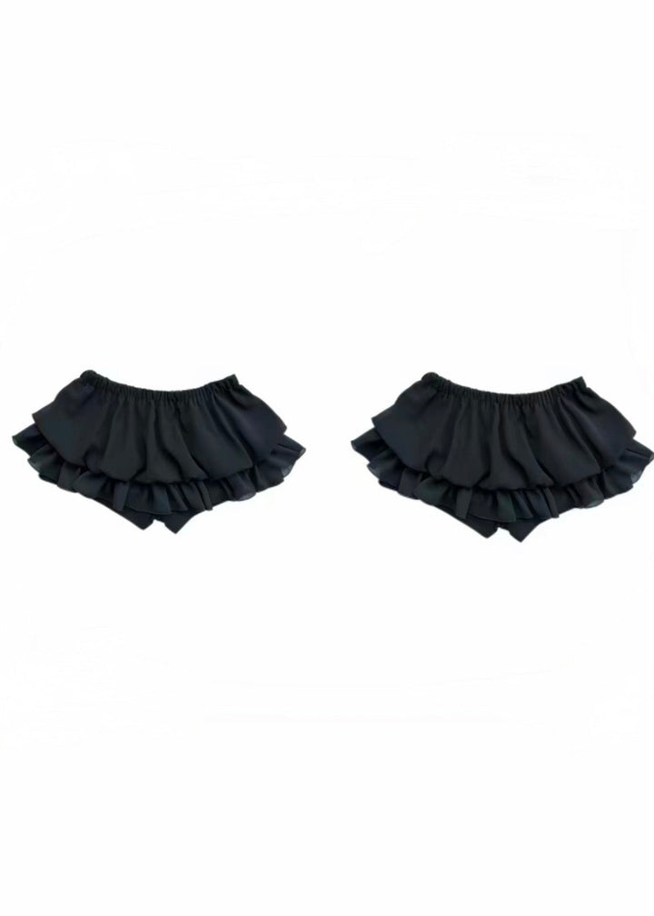GOTHIC FRILL CROSS TOP SET / LG1626