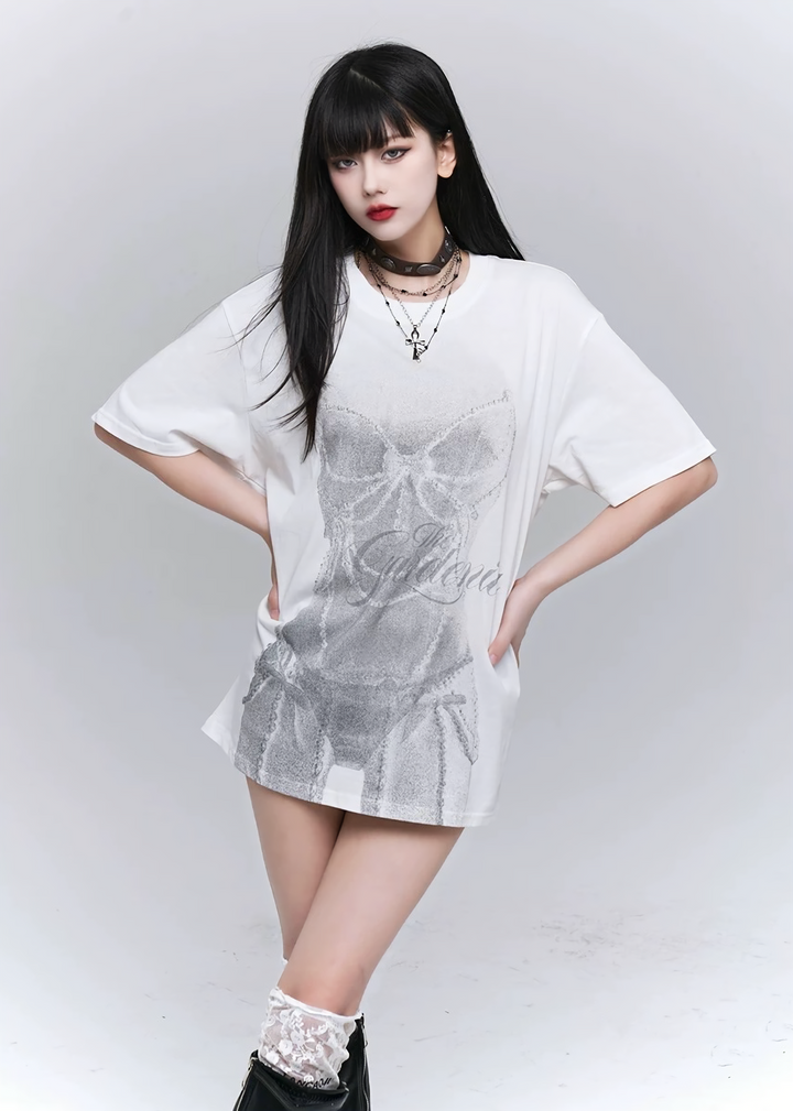 Gardenia Skull Tee / LG1290