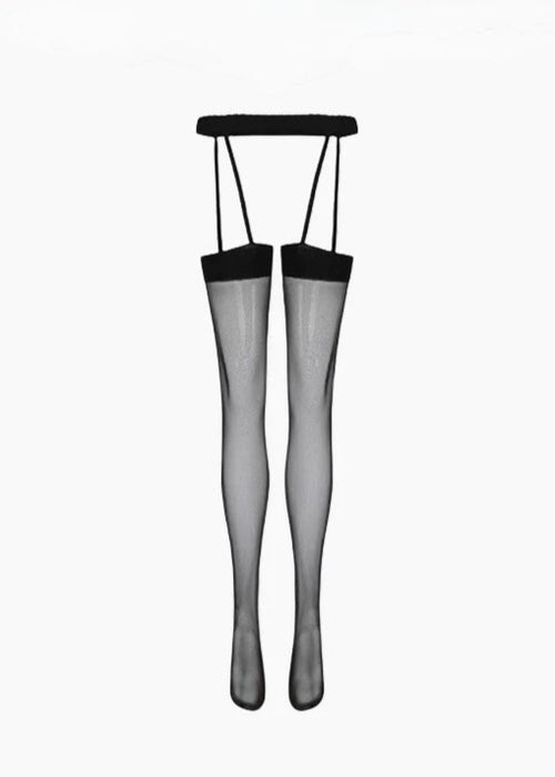 black suspenders stockings / Y1105_e4r