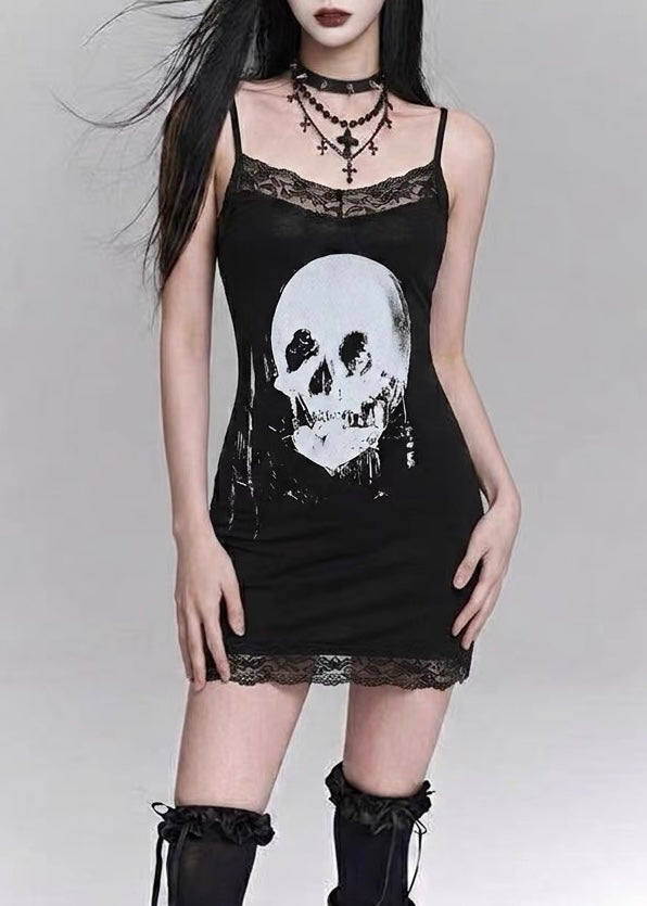 SKULL LACE CAMI ONEPIECE / LG1600