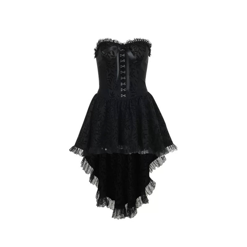 Tube top gothic mini dress / LG1138