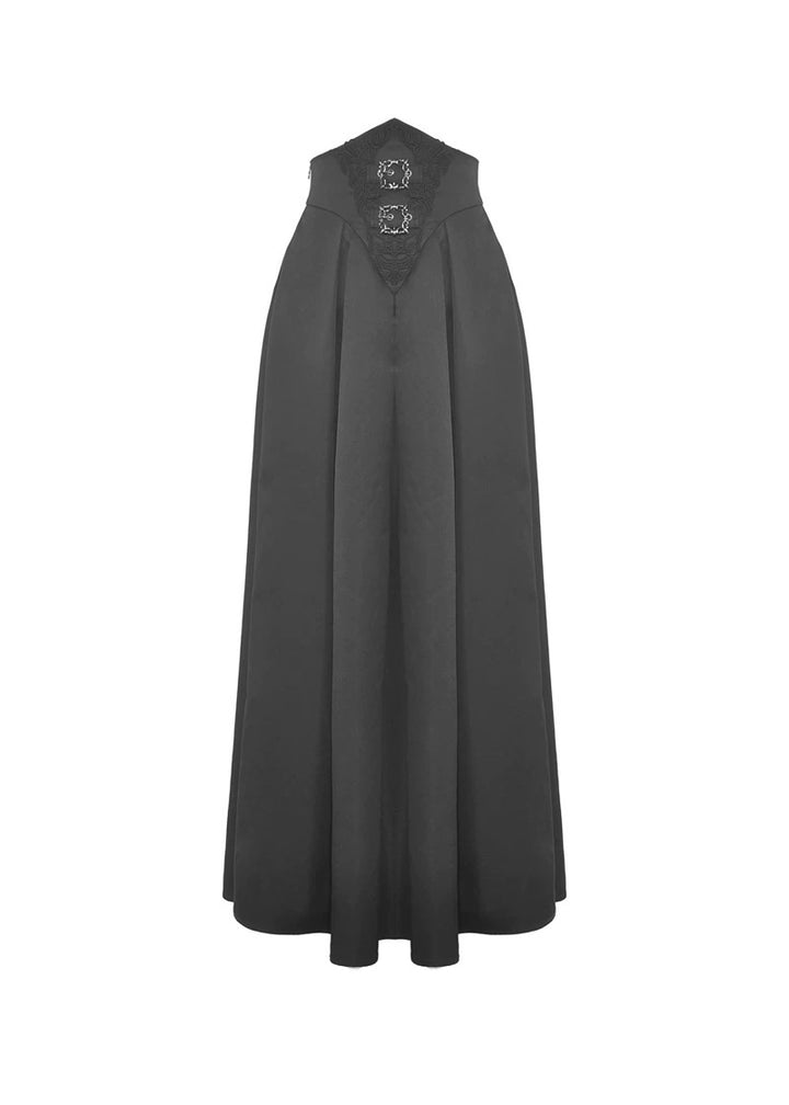 frill blouse &amp; high waist pleated long skirt / LG1224