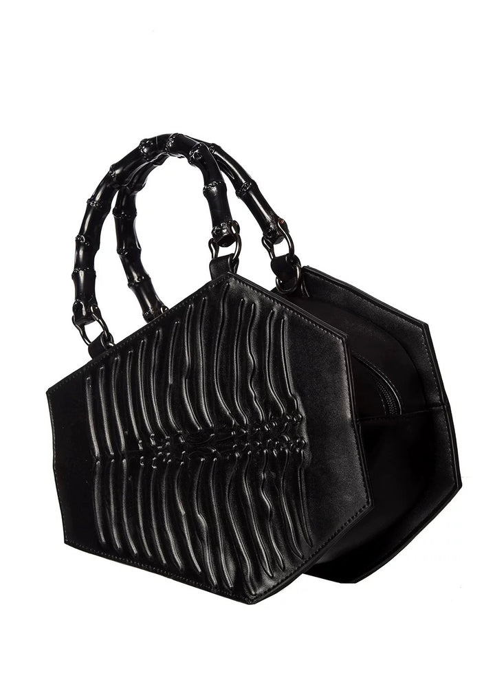 gothic skeleton bamboo handbag/b1105