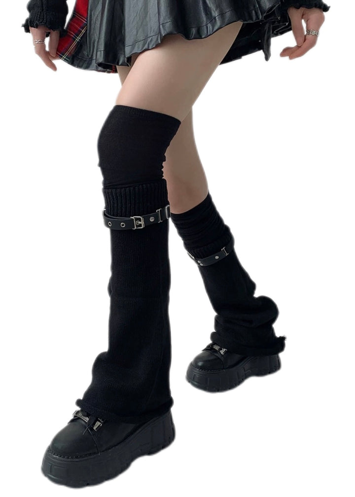 over knee horn leg sleeves / Y1106