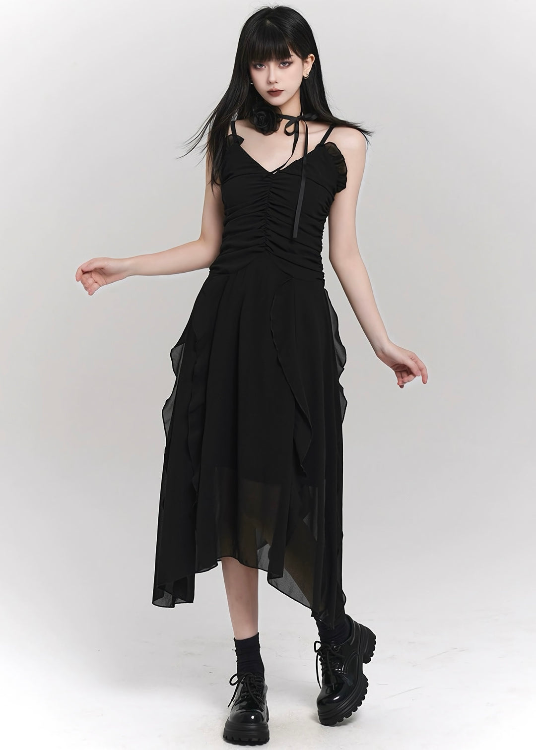 black french sling dress/lg1134