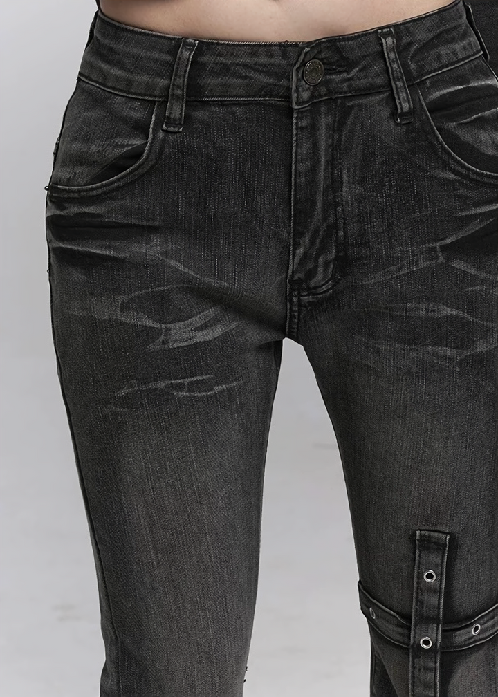 Dark Dystopia Denim Pants / lg1335