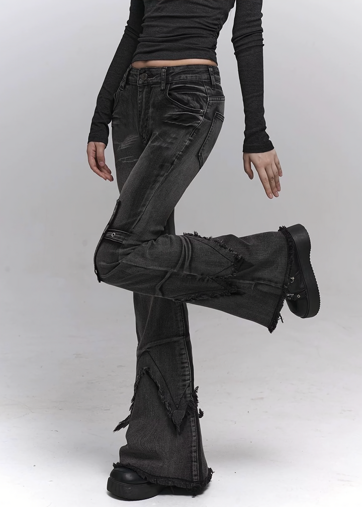 Dark Dystopia Denim Pants / lg1335